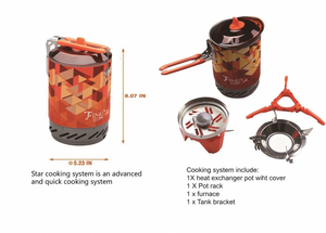 1L "Fire Maple" X2 Ultra Light Windproof Personal Flash™ Cooking System - Gear Consumer