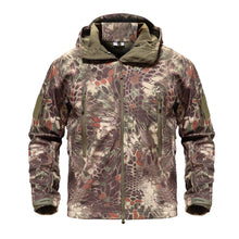 TACTICAL SOFTSHELL FLEECE HOODED JACKET/COAT