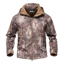 TACTICAL SOFTSHELL FLEECE HOODED JACKET/COAT