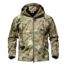 TACTICAL SOFTSHELL FLEECE HOODED JACKET/COAT